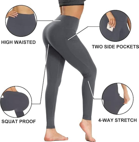 Soft & Comfy Slim Elastic Tights With Side Pockets